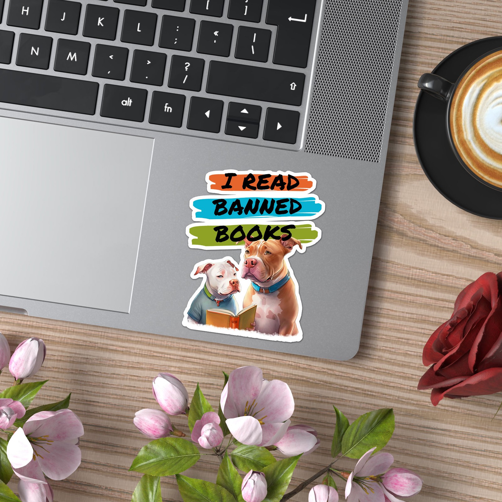 I read Banned Books – Vinyl Decal Sticker – Car Window Laptop – ebn9949