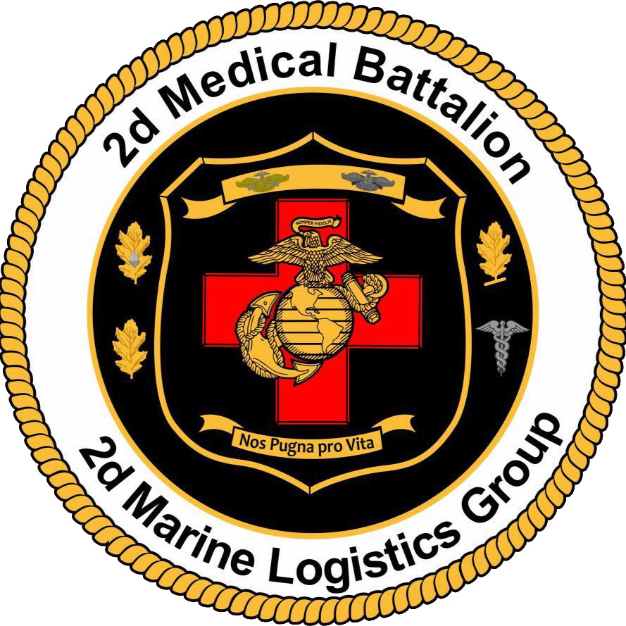 USMC 2nd Medical Battalion Marines Patch U.S. Military vinyl decal for car,