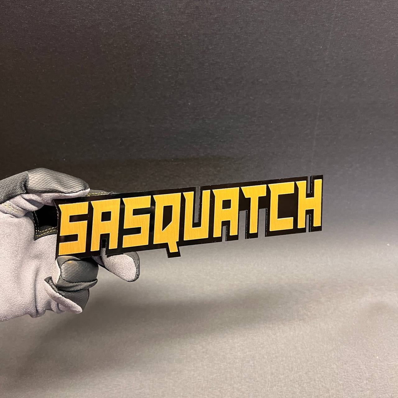 1PC SASQUATCH Custom 3D Text Car Badge Fender Emblem Tailgate Toolbox Decal