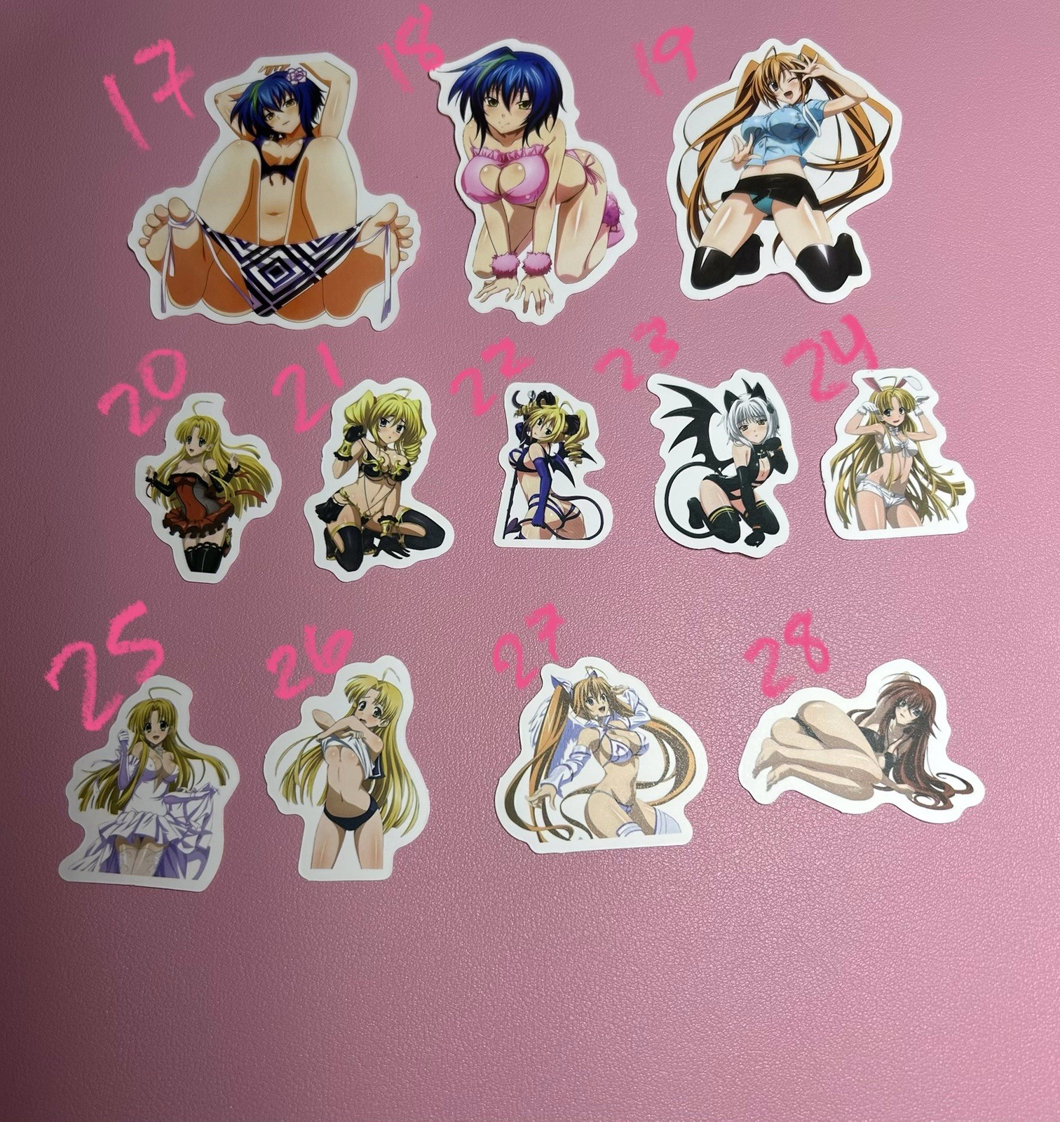 High school dxd anime waifu lewd sexy girl stickers