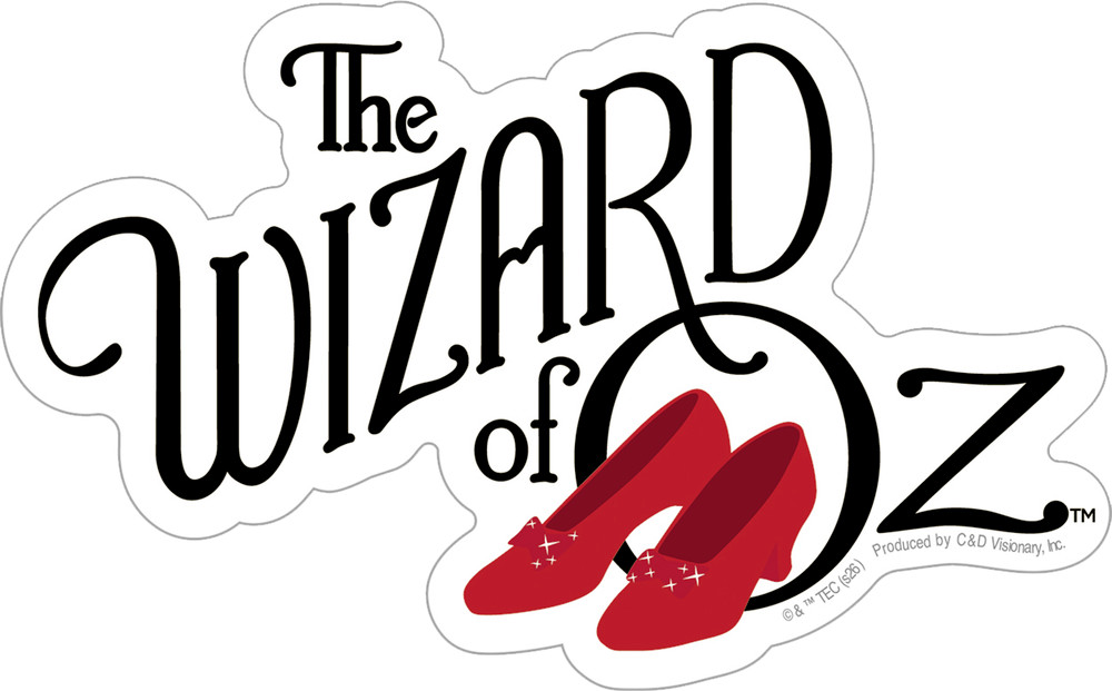 Sticker – The Wizard Of Oz Dorothy Ruby Slippers Logo 1930s Children's Movie