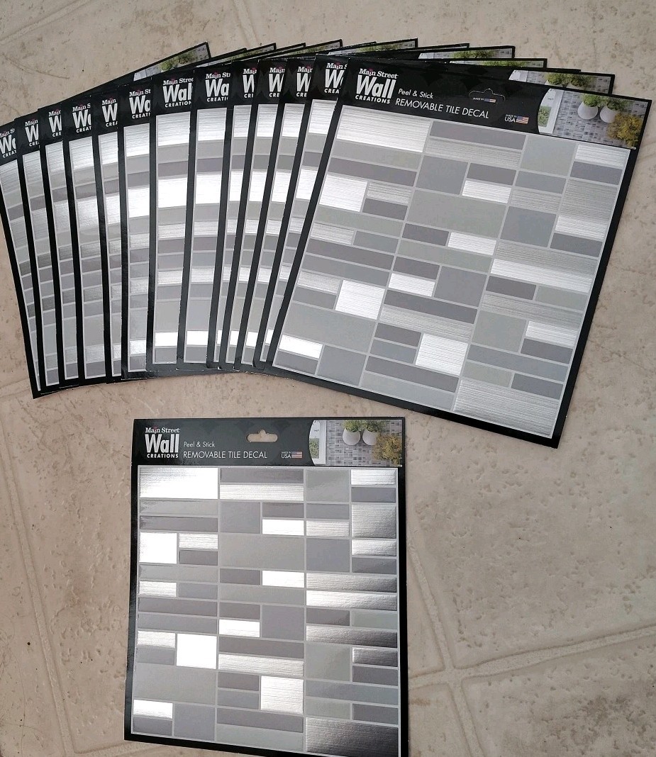 Main Street Peel and Stick Tile Decals – Lot of 14