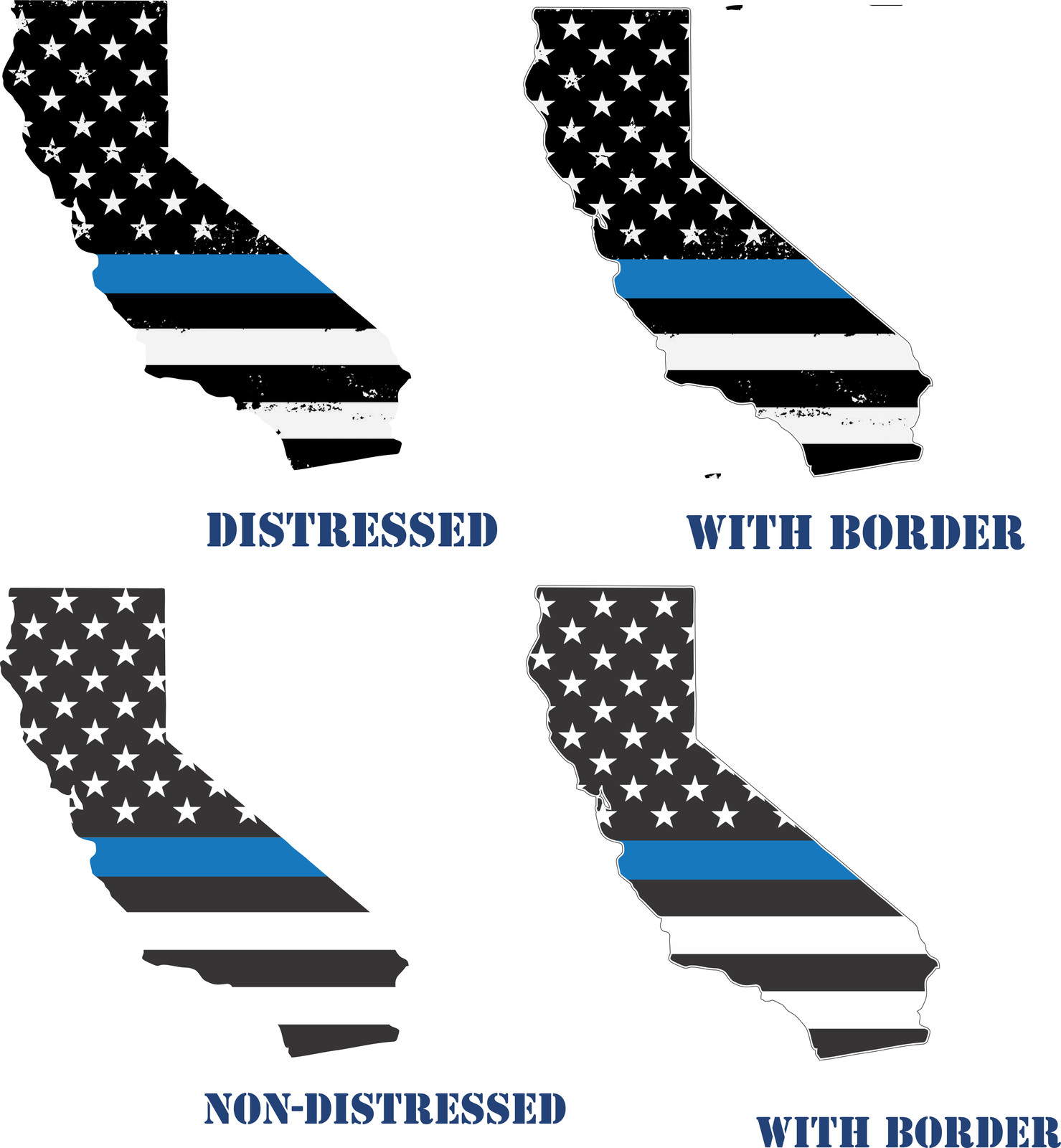 California State Shaped Decal