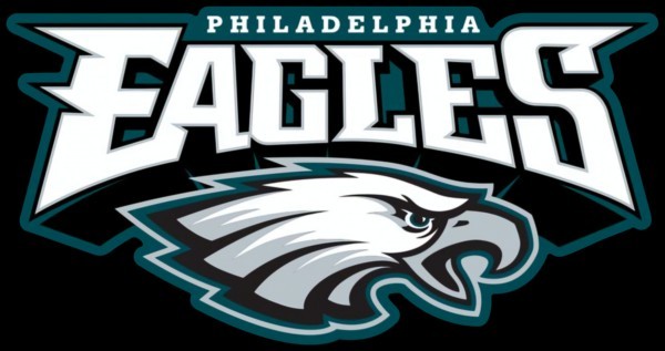 Philadelphia Eagles Die-Cut Vinyl Sticker 7"x3.75" Logo Decal