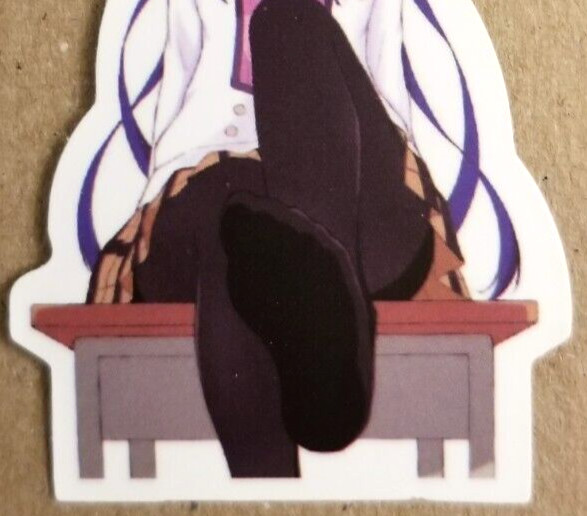 Waifu Sticker Girl Idol Princess Bikini Lingerie Purple Anime Manga Pinup Pin Up
