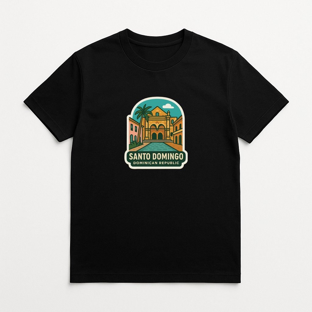 Santo Domingo Colonial Zone Iron On Heat Transfer Vinyl HTV Symbolic Landmark