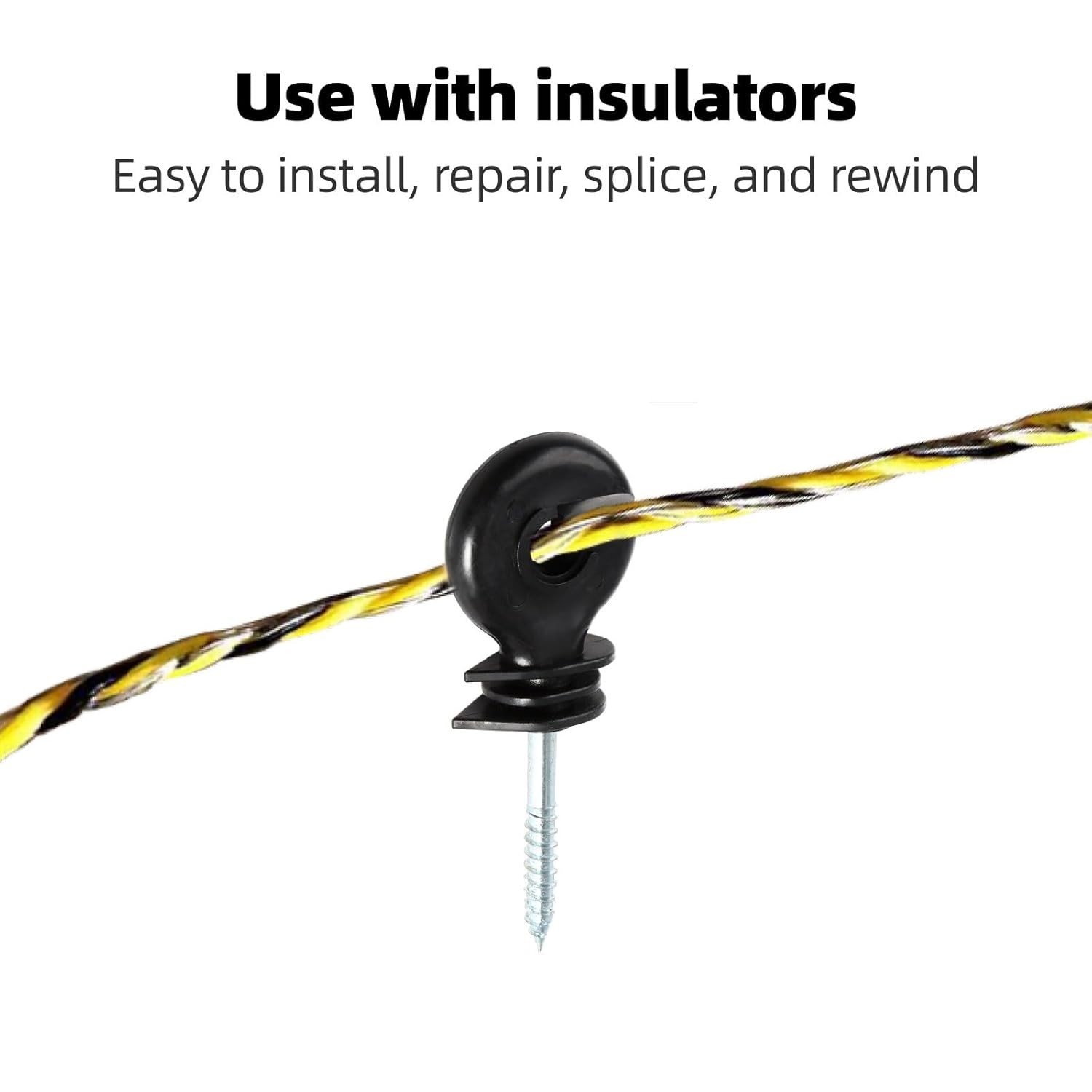 Upgraded Electric Fence Polywire 3366 Feet 3366 Feet,1026 Meters, Yellow.