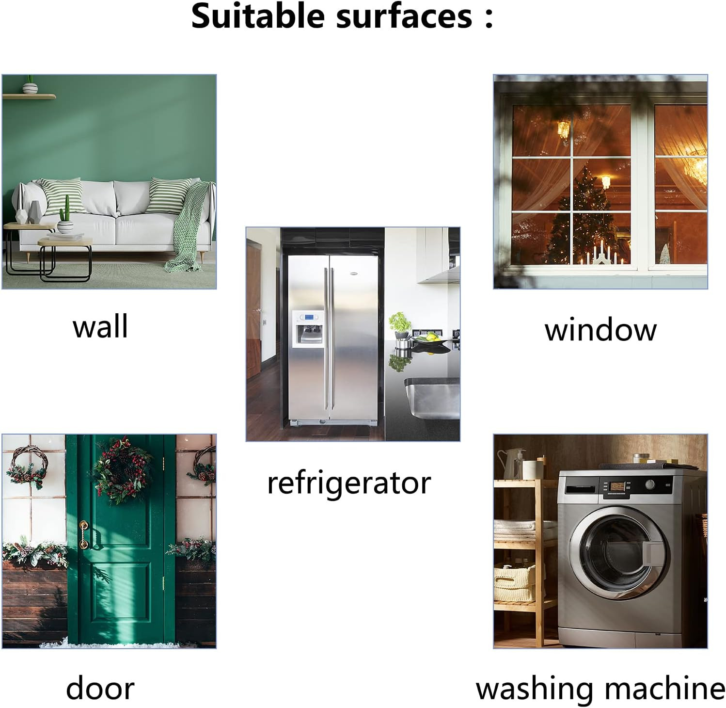 4Pcs Laundry Room Vinyl Wall Decals Wash Dry Quote Washing Machine Dryer Wall St