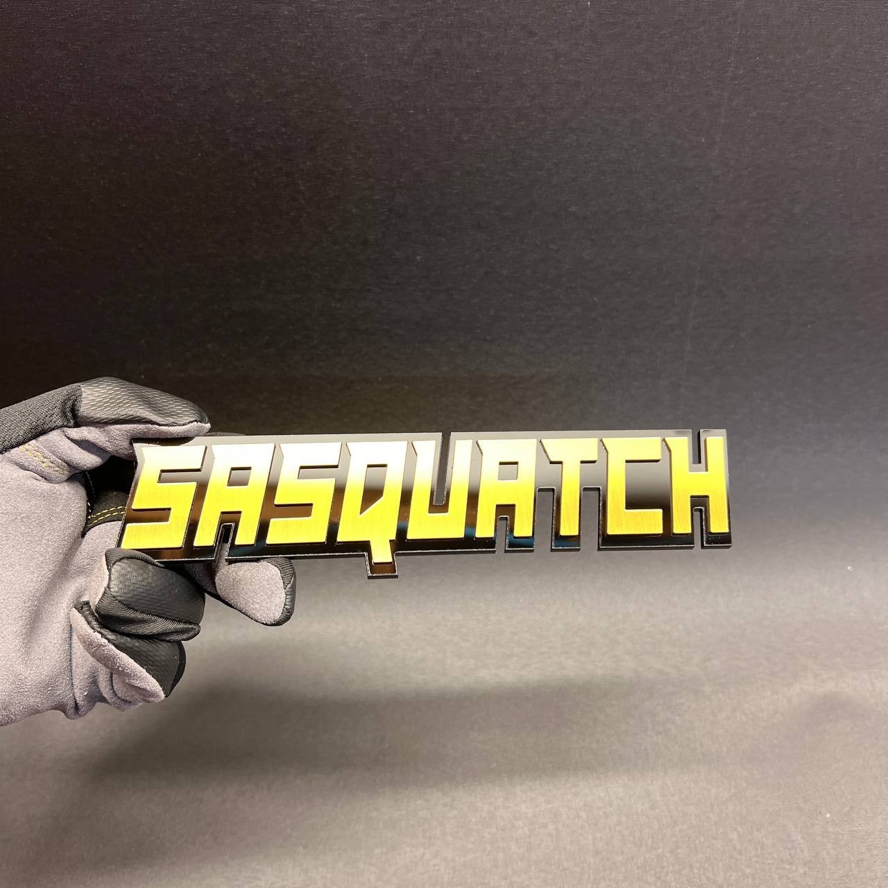 1PC SASQUATCH Custom 3D Text Car Badge Fender Emblem Tailgate Toolbox Decal