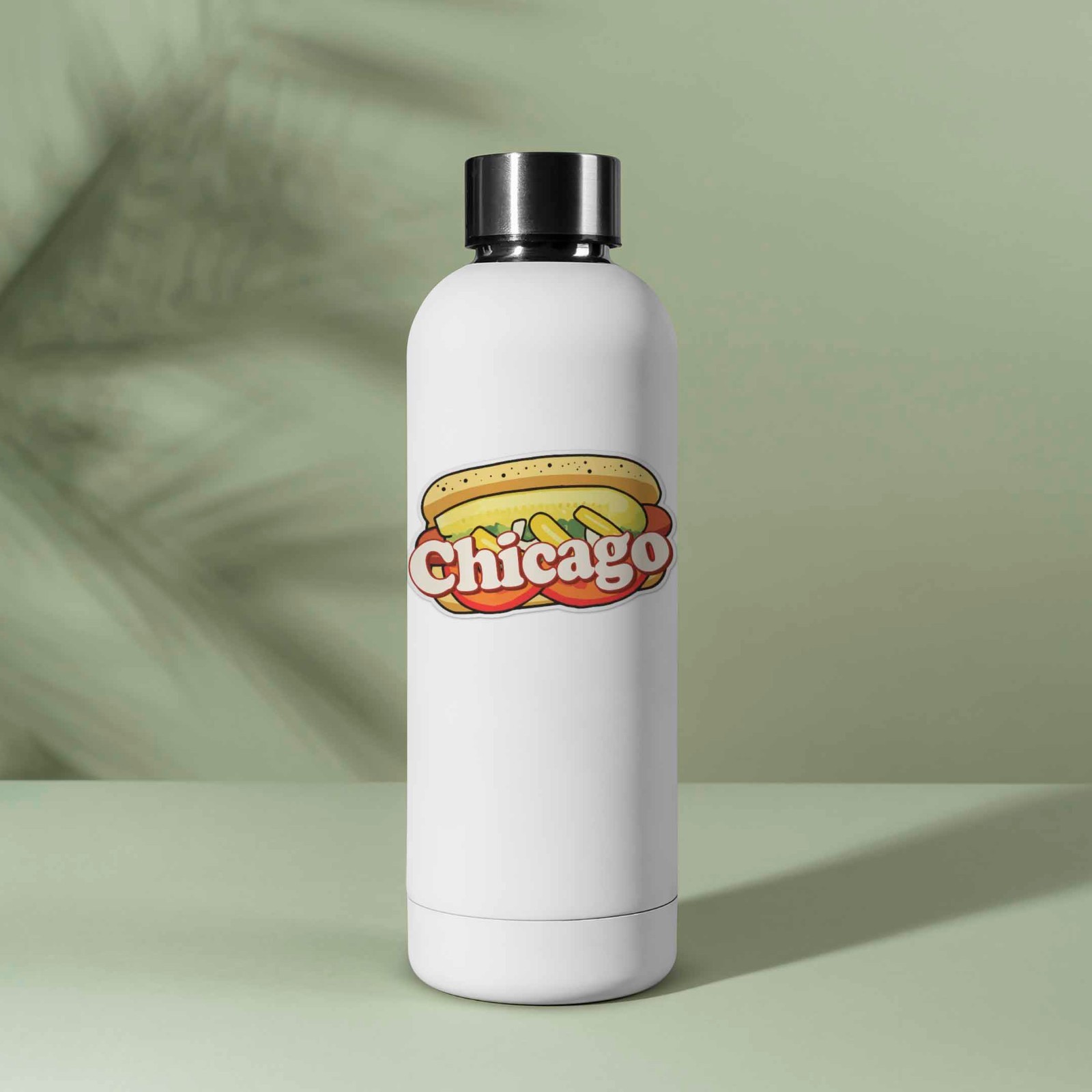 Chicago Hot Dog Sticker – Funny Midwest Illinois Decals for Laptop & Hydroflask