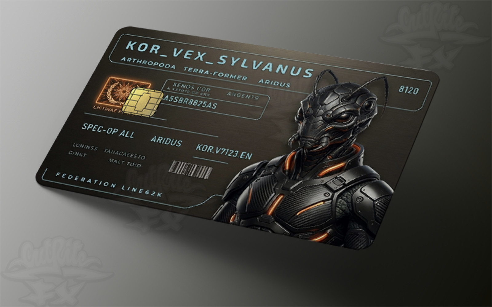 Xeno-ID Galactic Federation | Sci-Fi Alien & Cryptid Credit Card Skins