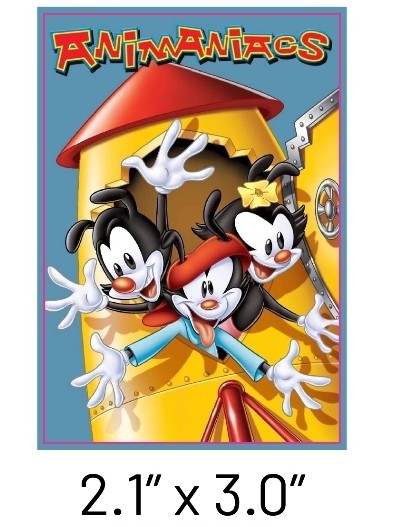 ANIMANIACS VYNIL STICKER 3X2