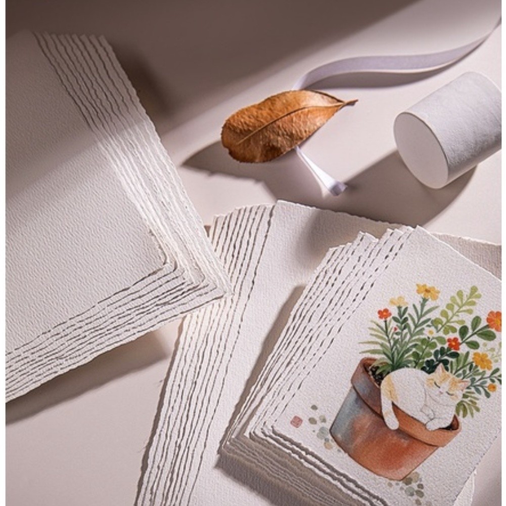 300g Cotton Art Paper Multiple Sizes A6/5/4 4x6in 5x7in 6x8in 7.5x11in