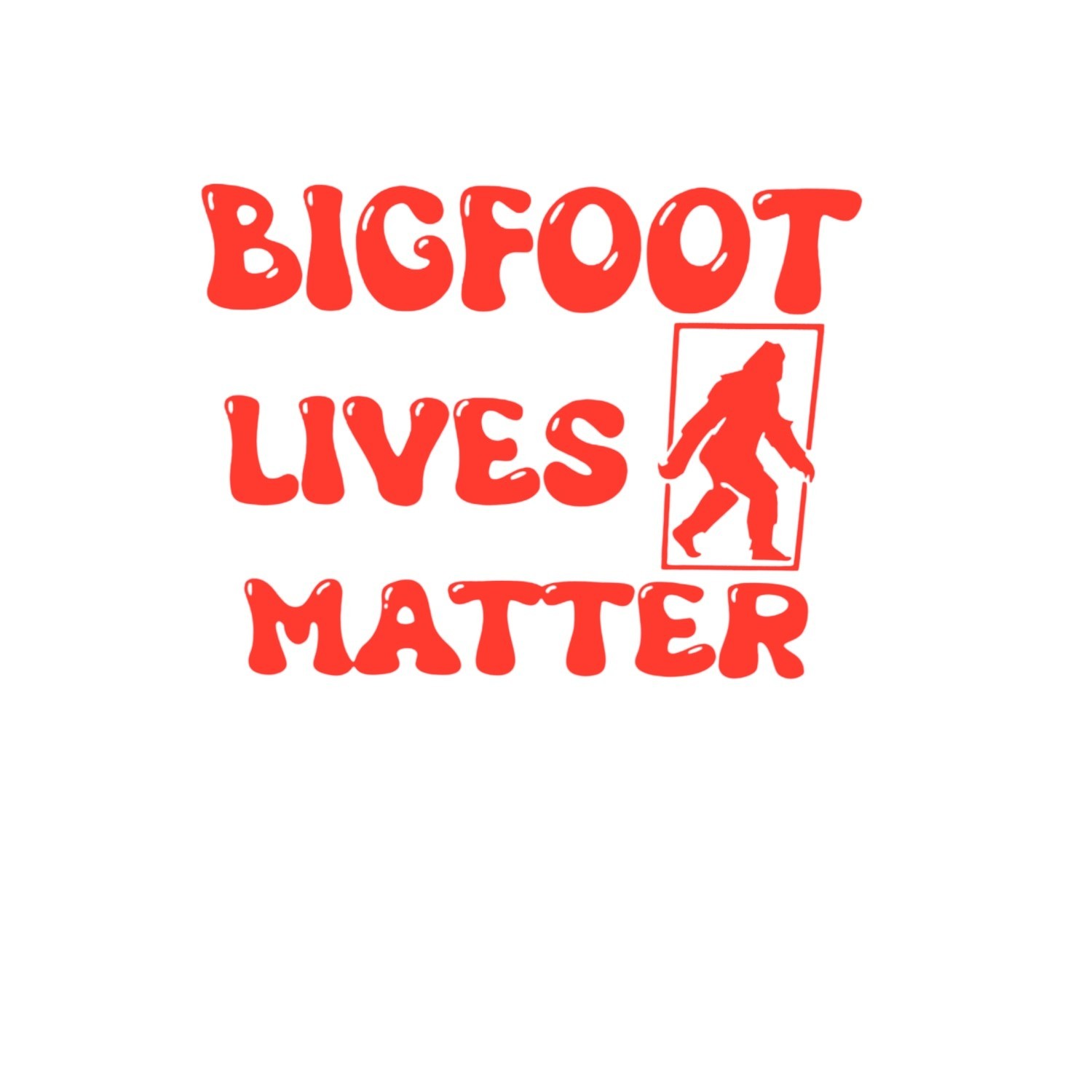 bigfoot lives matter vinyl decal for laptop cars trucks most smooth surfaces