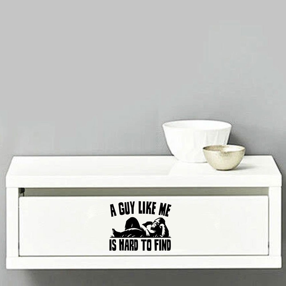Funny Bigfoot Relaxing Decal Guy Like Me Is Hard To Find Sticker Vintage Humor