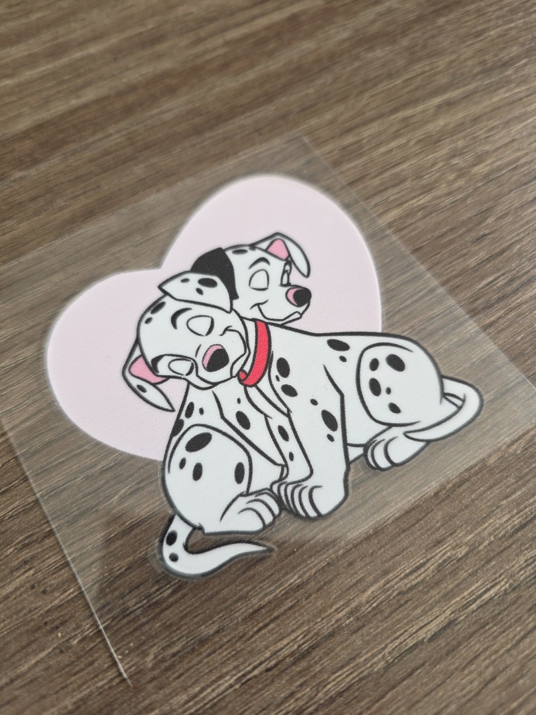 101 Dalmation Retro Cartoon Raised UV DTF Full Color 3in X 3in Puppy Love