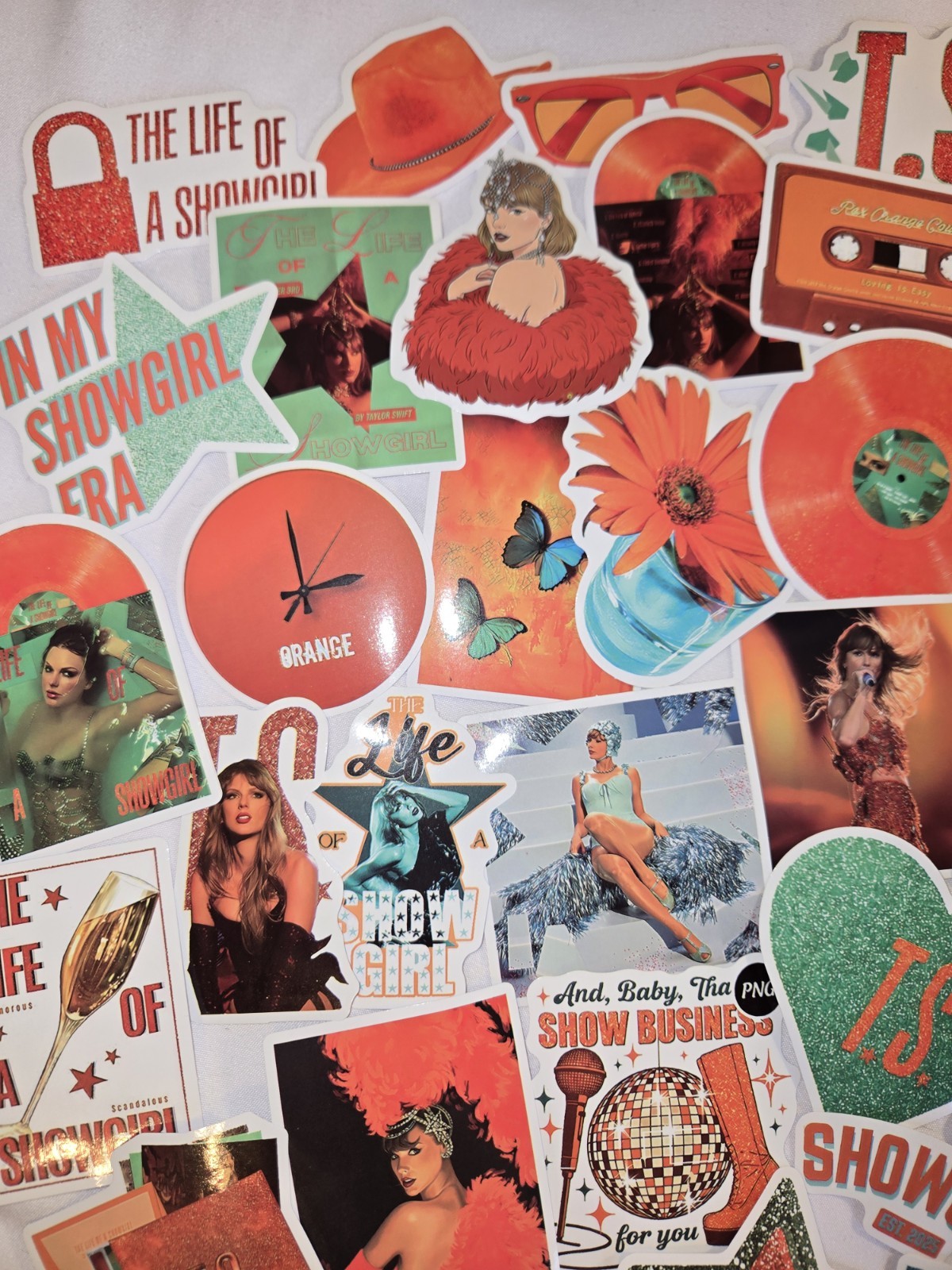 50pc Taylor Swift Stickers "Life of A Show Girl"