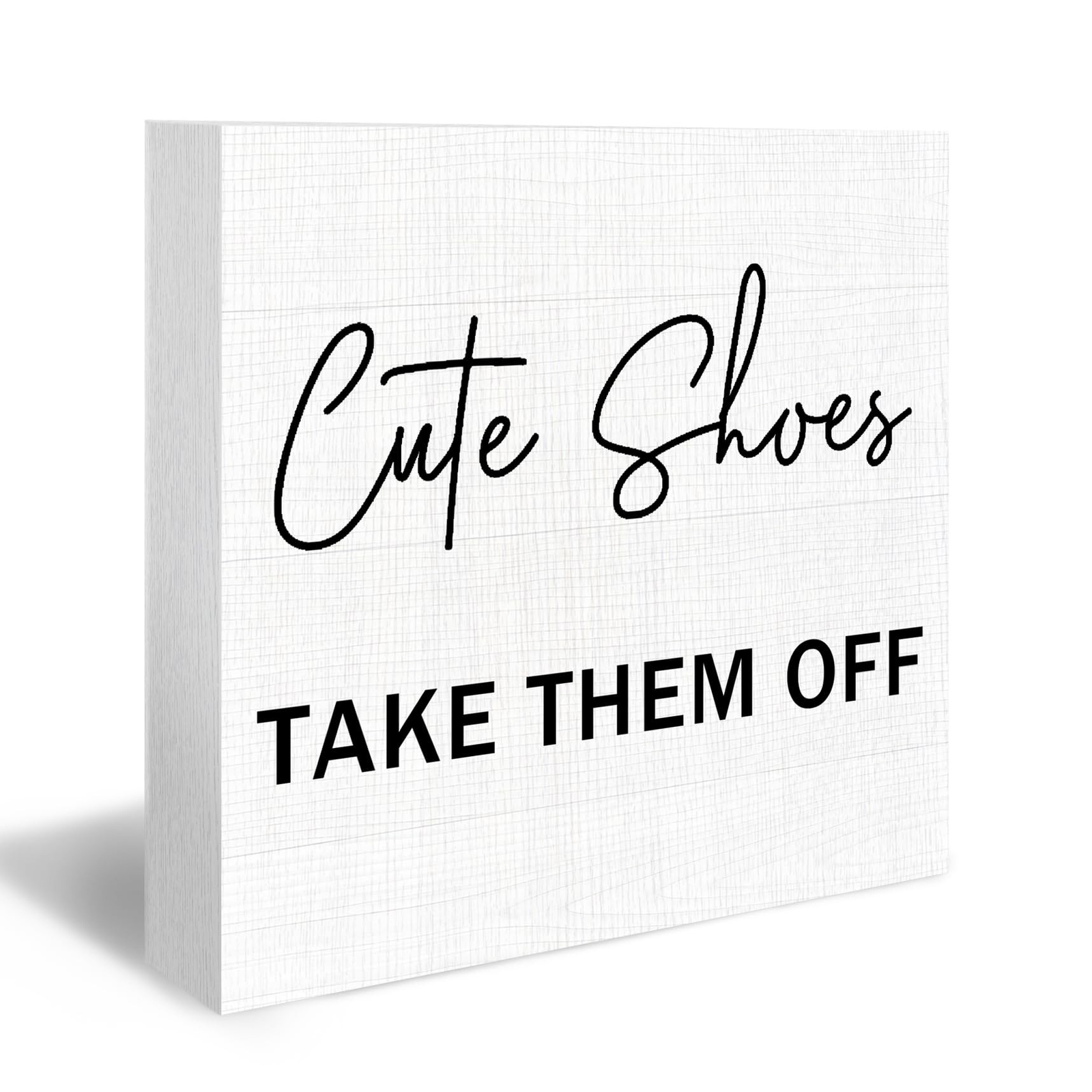 Cute Shoes Take Them off Wood Box Sign, Please Take Your Shoes off Sign Desk …