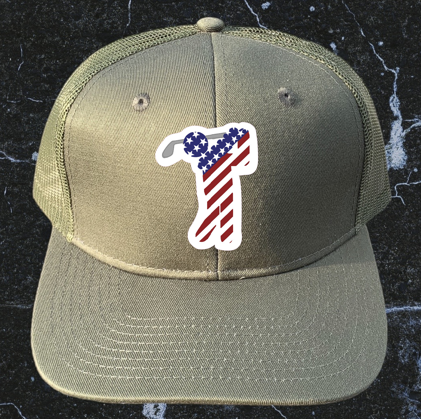 Golf Sticker USA Flag America Waterproof – Buy Any 4 For $1.75 Each Storewide!