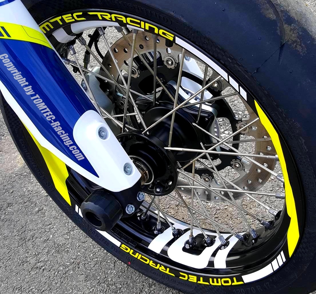 Felgenringaufkleber Wheels Decor Rims Supermoto Husqvarna 701 FS Fe 450 501 610