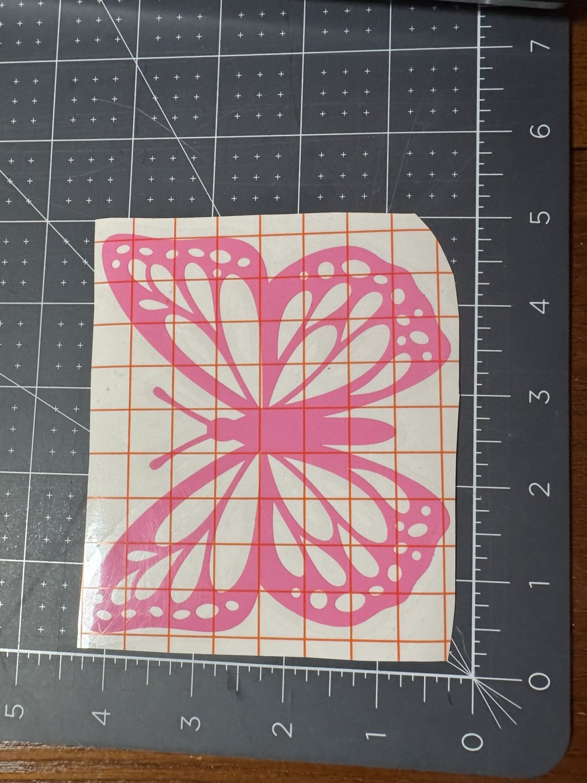 Hot Pink Vinyl Decal Butterfly / Brand New Homemade..