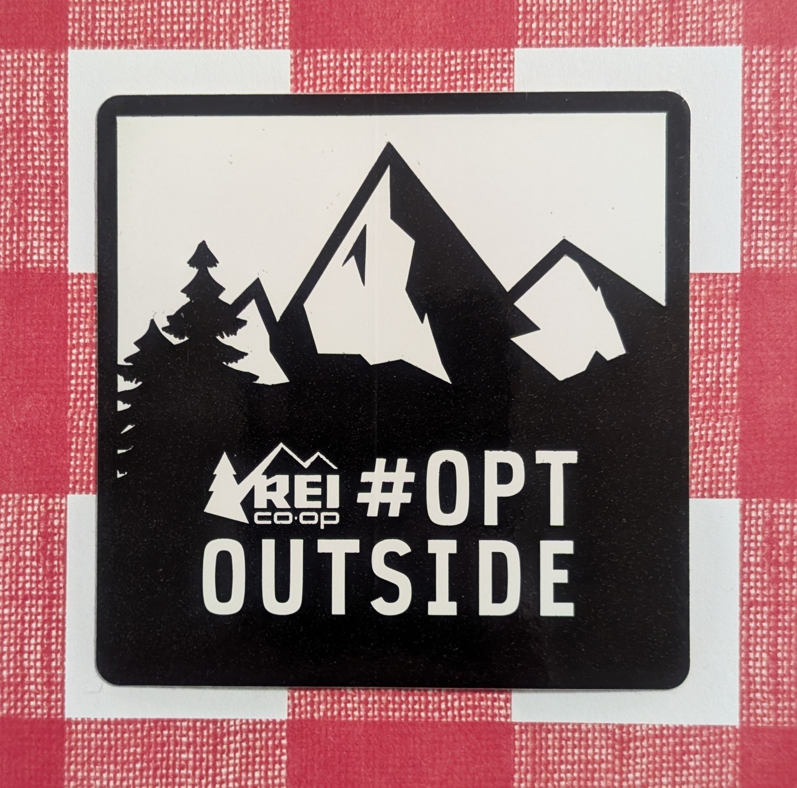 REI Co-op Opt Outside Sticker – #OptOutside Outdoor Mountain Camping Lifestyle