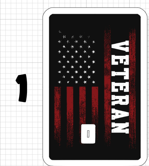 American Military Veteran ATM Credit Debit Card Skins Sticker Army Navy Marines