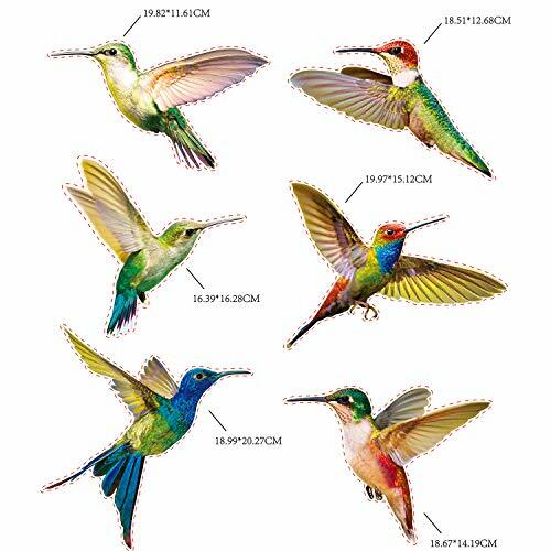 Window Clings Anti Collision Stickers Decor Bird For Sliding Glass Doors 6 Pack
