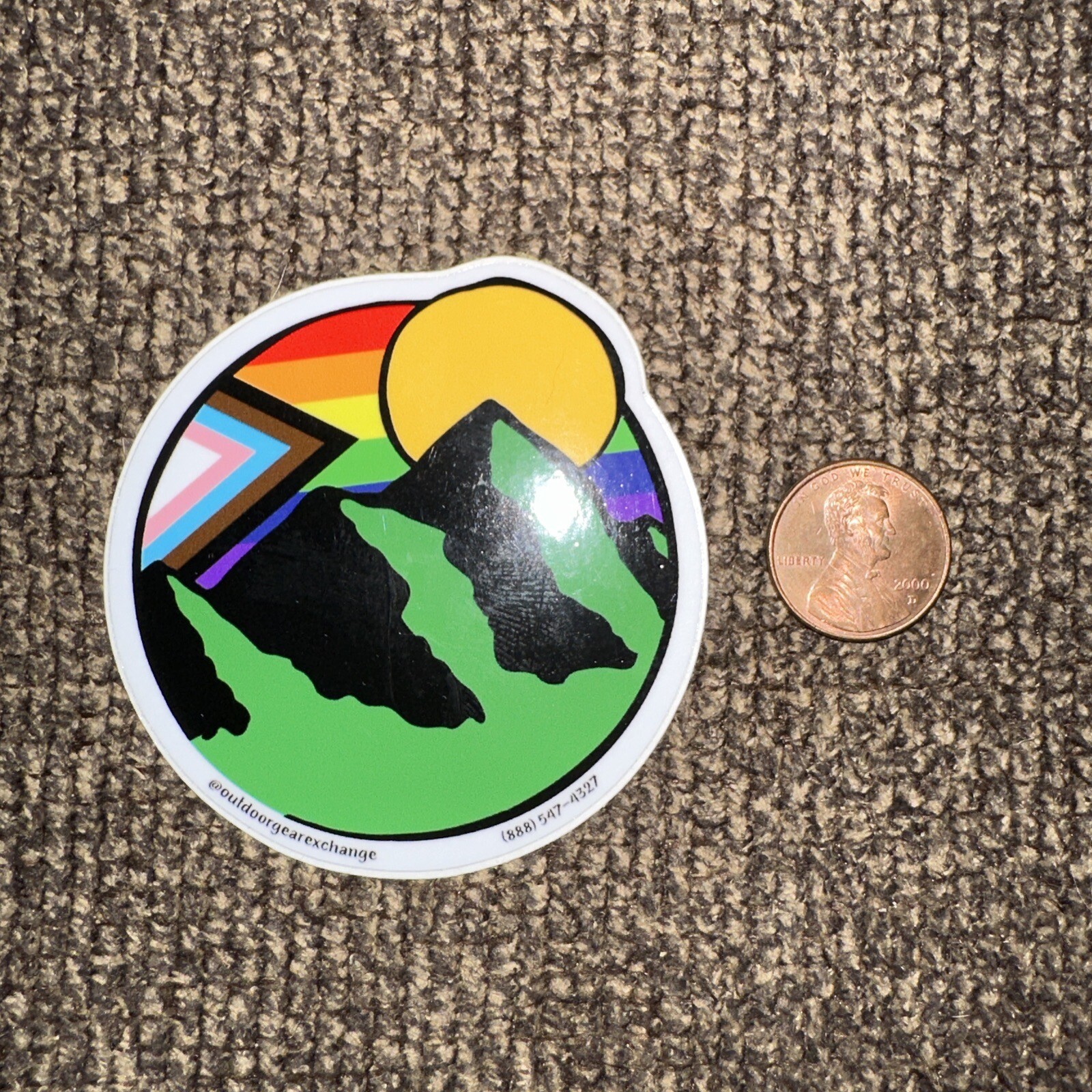 Outdoor QUEER Exchange PRIDE Rainbow LGBTQ Ally STICKER Decal GAY Lesbian