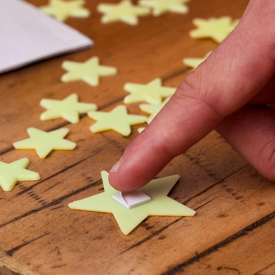Deluxe Glow Stars; Glow in the Dark Stars for Ceiling, Ceiling Stars 200 Count