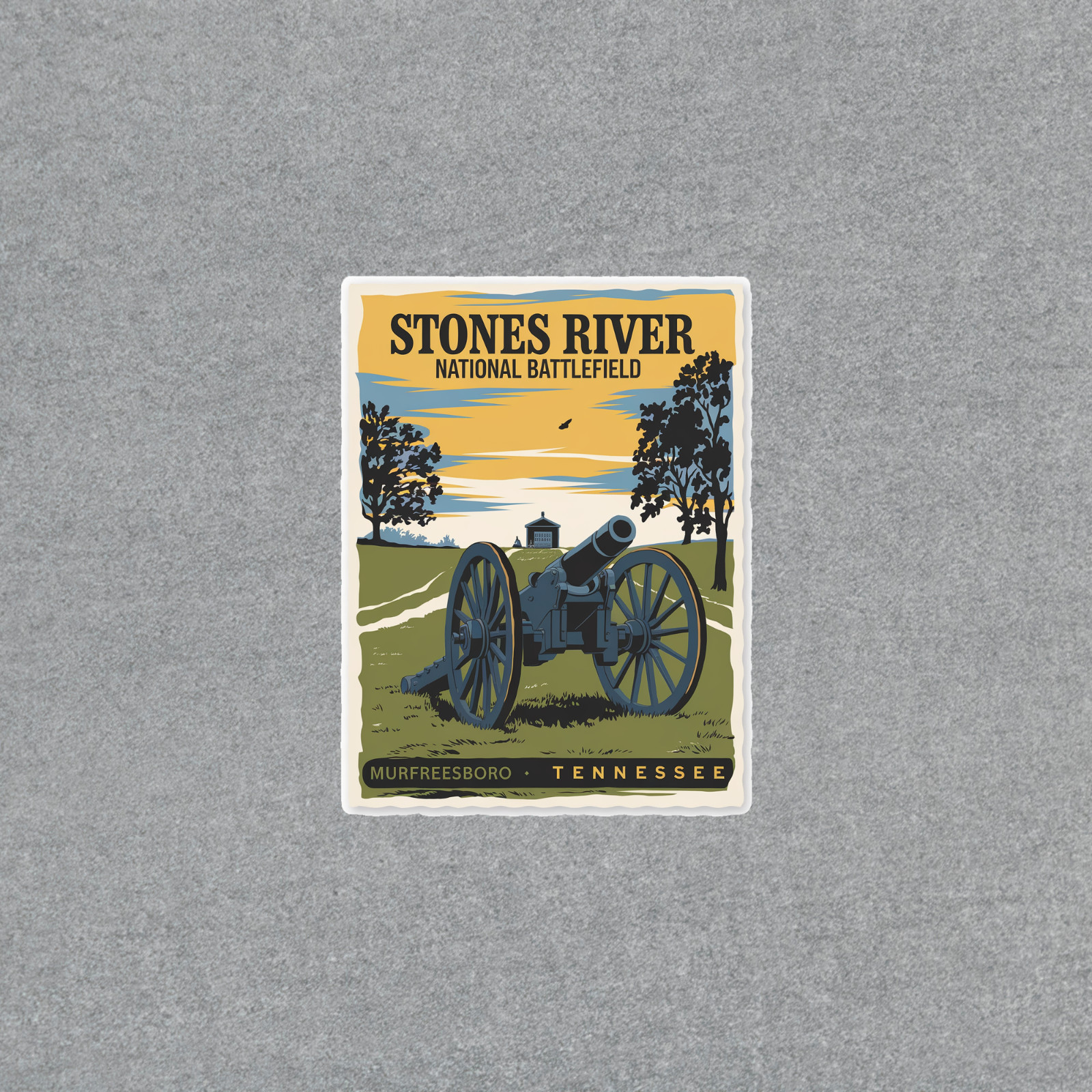 Vintage Stones River National Battlefield Murfreesboro TN Sticker Decal #3356