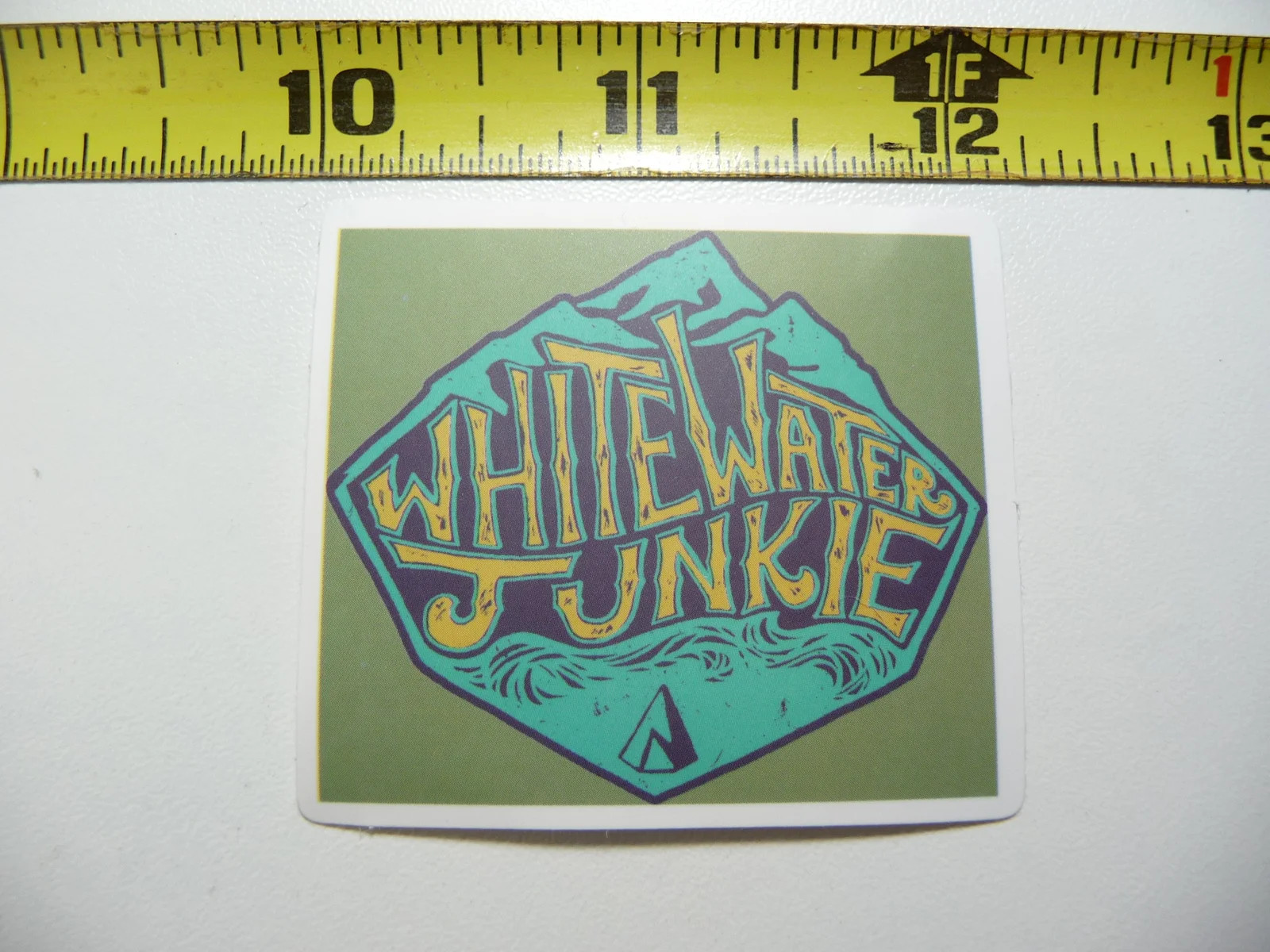 WHITE WATER FAN LOVER SMALL STICKER DECAL HIKING CAMPING WOODS NATURE HIKE