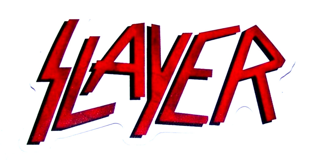 SLAYER – Logo Die Cut Sticker Decal Music Band Rock Metal Slayer