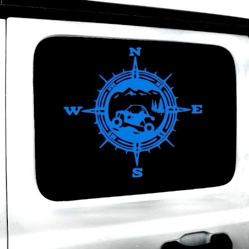Compass UTV SidexSide ATV Car Truck SUV Bumper Wall Laptop Home Decor sm