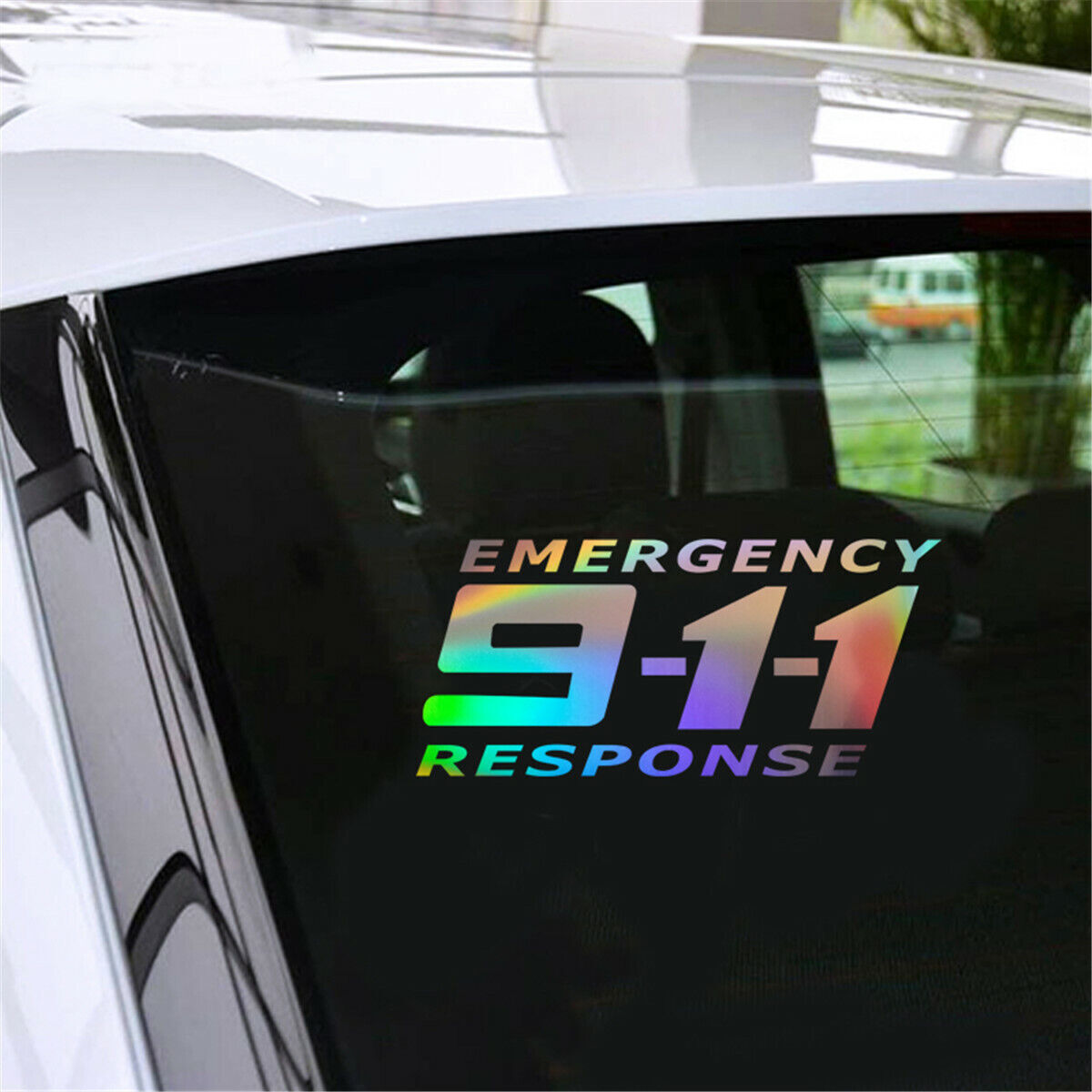 1pcs 911 Emergency Phone Stickers Car Auto Bumper Motorcycle Truck Vinyl Decal
