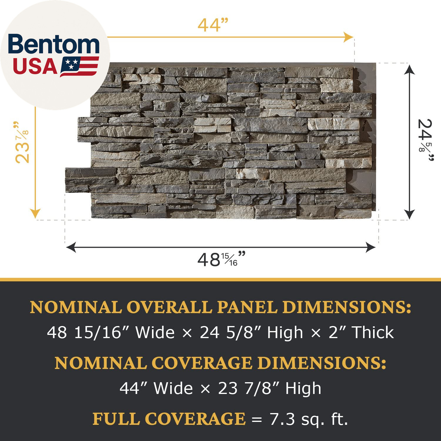 High-Density Polyurethane Faux Stone Wall Covering Panels for Interior and Exter