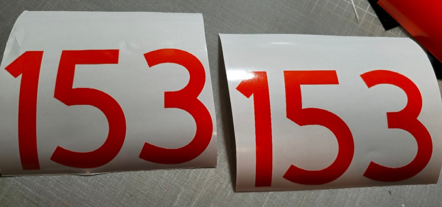 TWO Custom Mailbox Address Street Numbers Vinyl Decal House Business Door 3.0