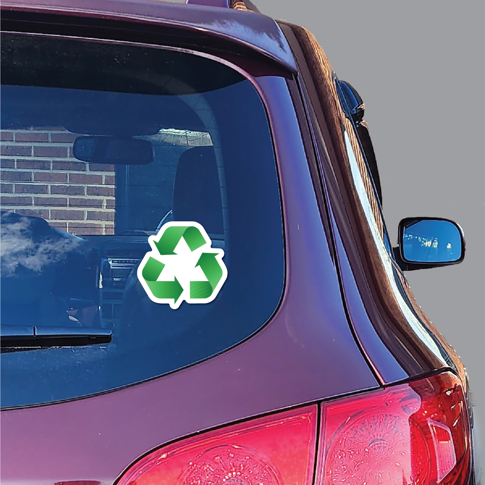 Recycle Green Arrows Symbol – 3.4 Mil Adhesive Decal
