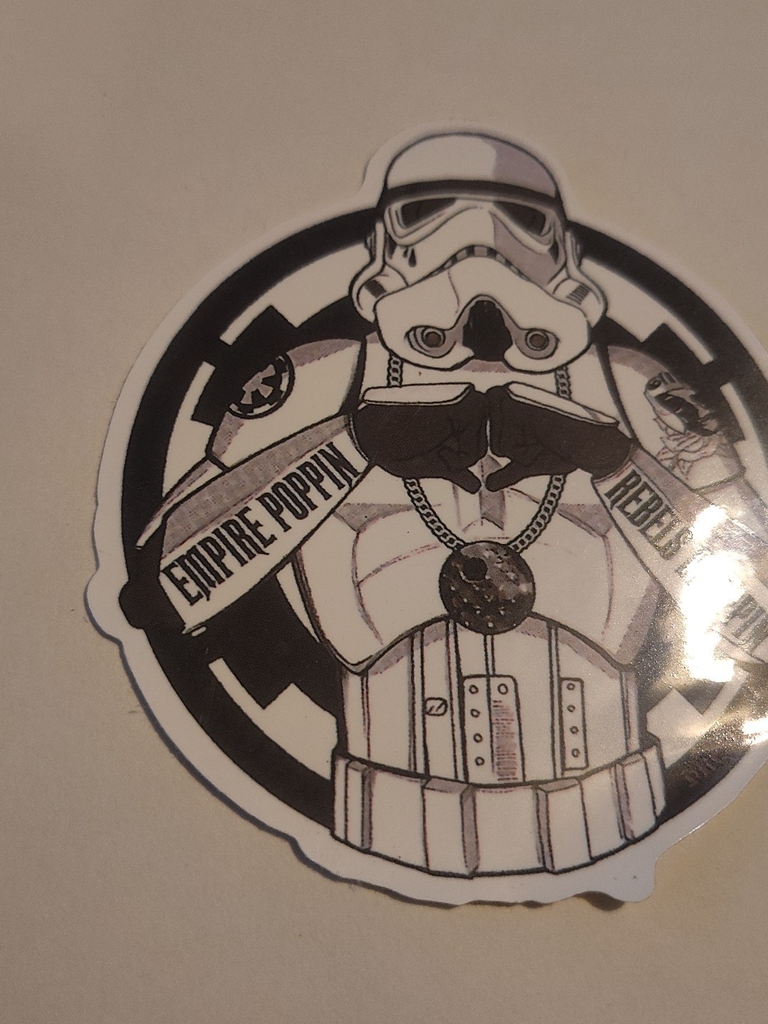 Star Wars Empire Poppin Rebels Droppin Skateboard Laptop Decal Sticker 3"