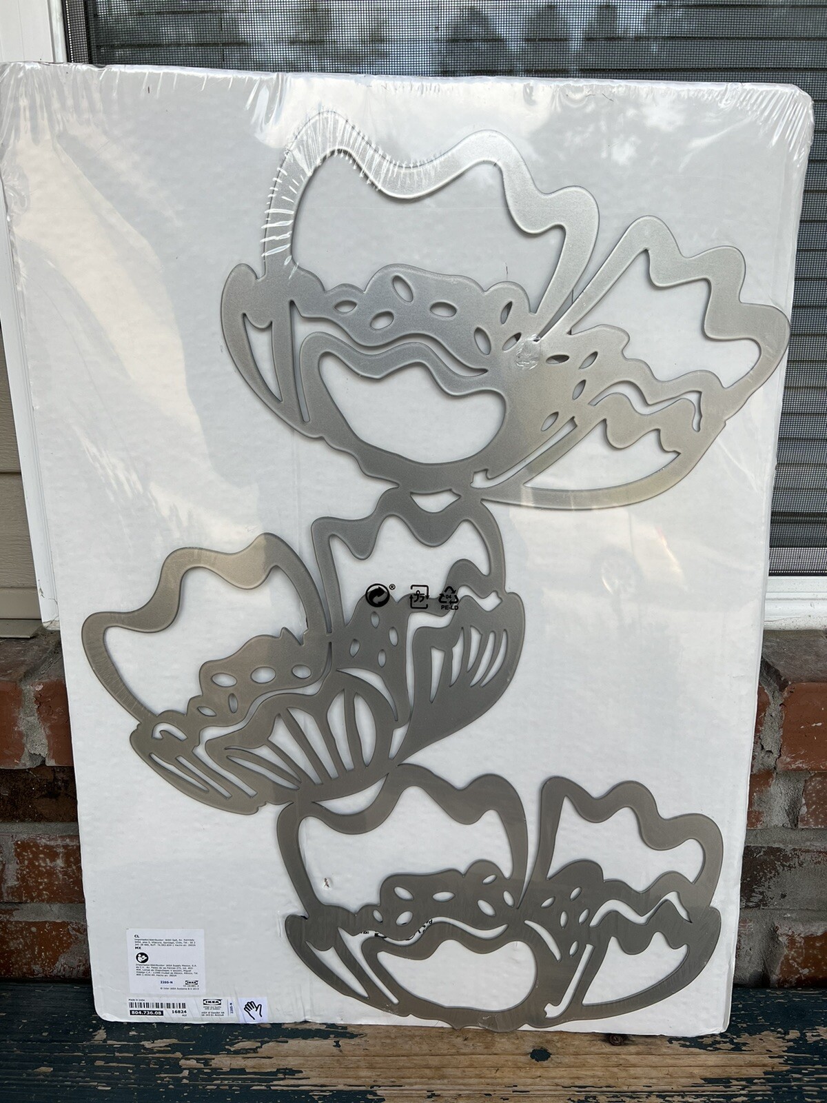 IKEA VÄTTLÖSA Wall Decoration Silver color 19 ¼x23 ½" 804.736.08 VÄTTLÖSA NEW