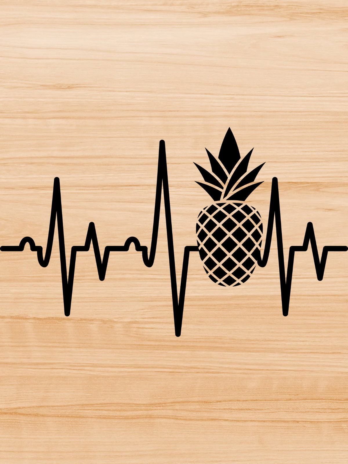 Decal Vinyl Car Truck Sticker Pineapple Heartbeat – You Pick Size & Color