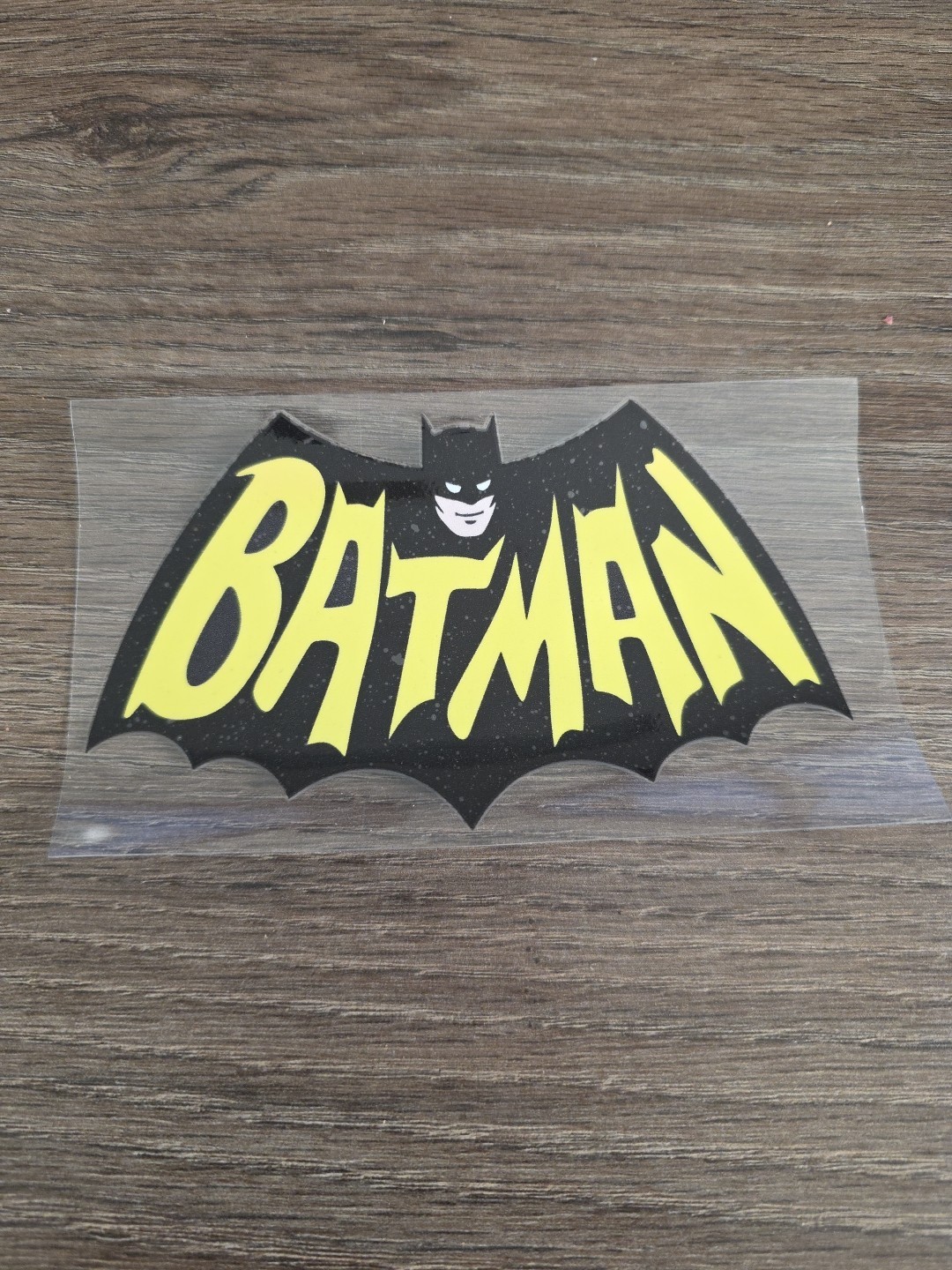 Batman Retro Vintage Raised UVDTF 3in Decal Made In The USA Waterproof