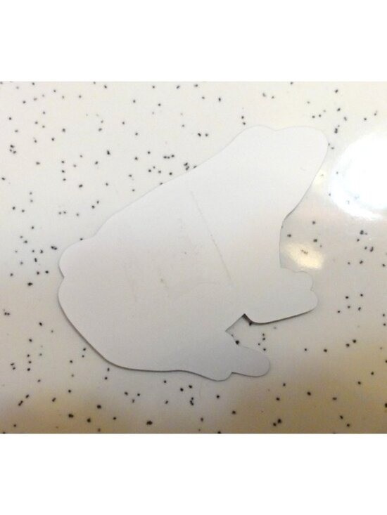 Leopard Frog Sparkle Sticker holographic finish unique handmade