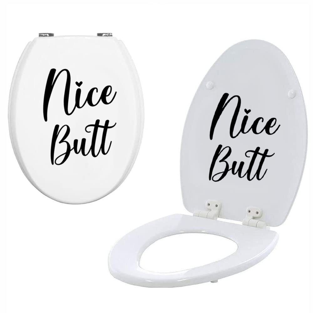 Nice Butt Funny Bathroom Wall Art Sign 11"x4" Vinyl Decal