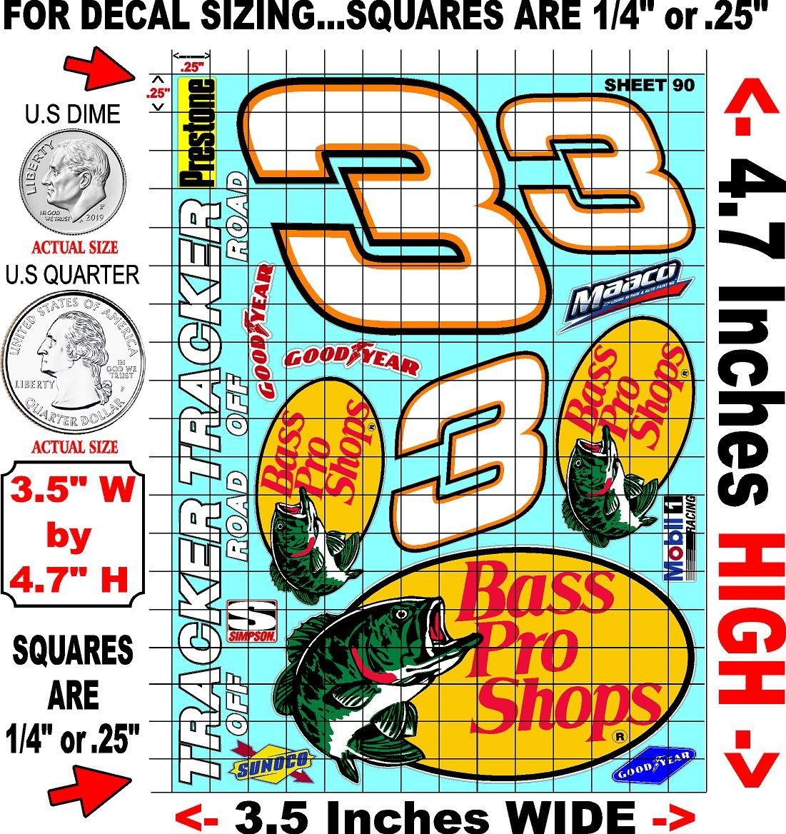 White Vinyl Sticker Sheet 90 nascarlosi-R/c Model Decal fits 1/24-1/16 Scale CUT