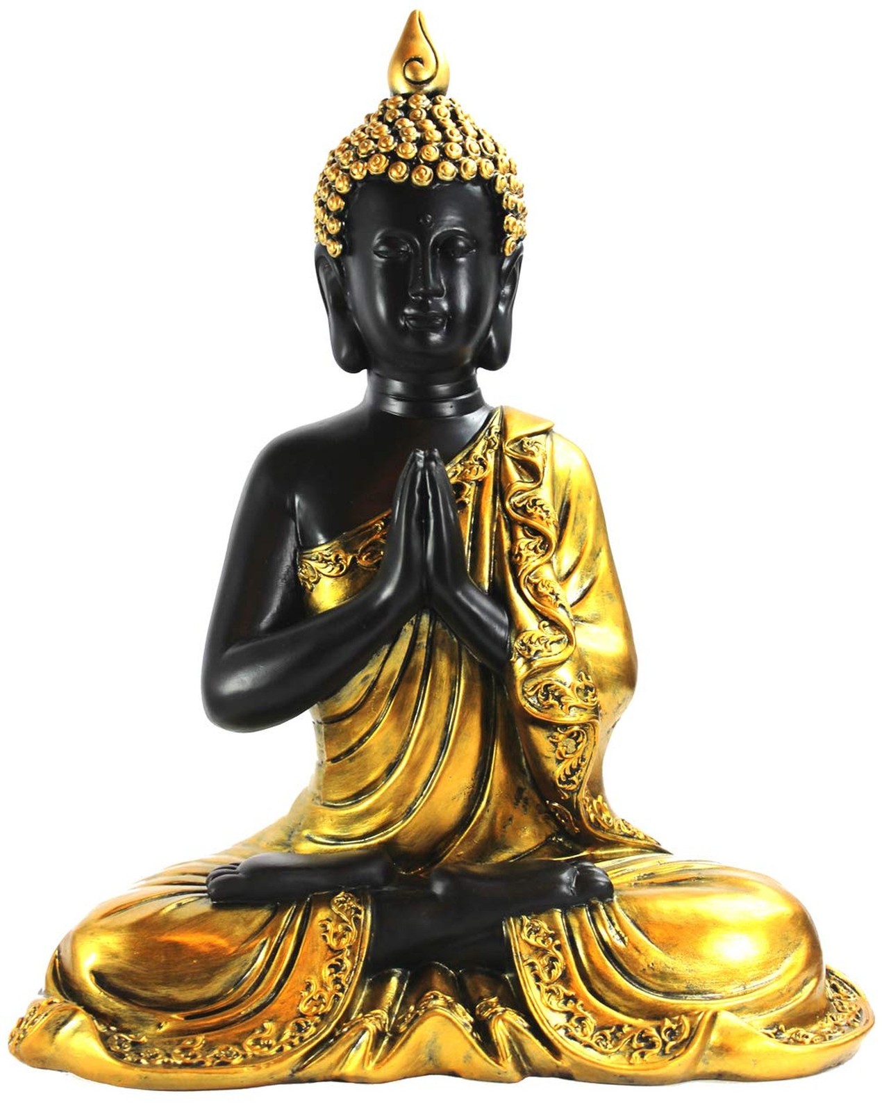 Seraphic Large Golden Meditation Buddha Statue for Indoor, Outdoor, and Home …