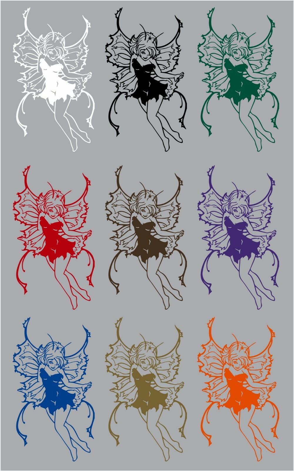 Girl Faerie Fairy Fantasy Tinker Bell Car Truck Window Vinyl Decal Sticker