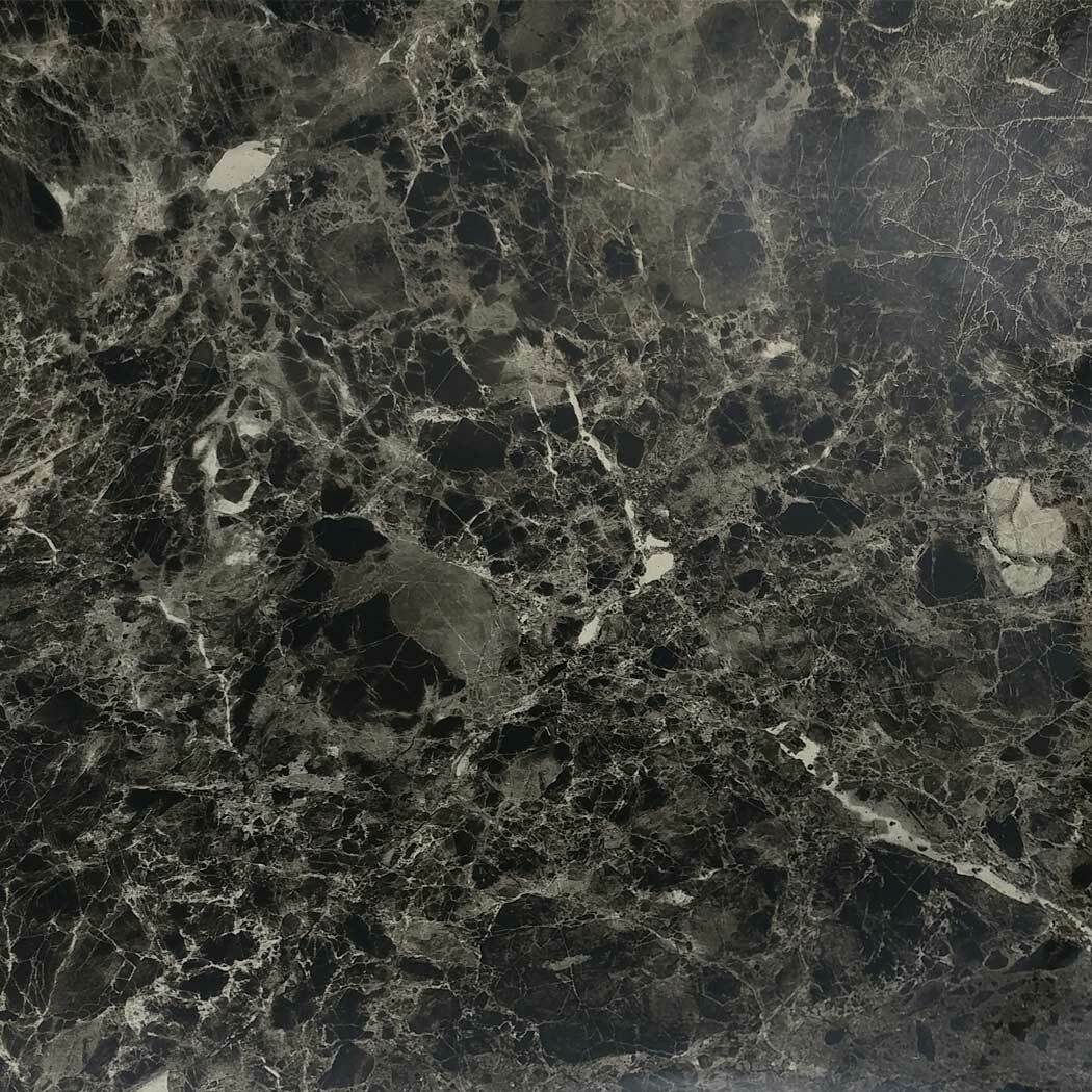 Marble Interior film Self adhesive – Black Glossy Faux Marble Contact Paper