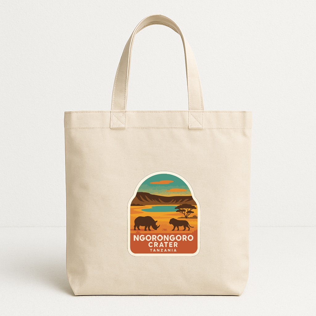 Ngorongoro Crater Tanzania Iron On Heat Transfer Vinyl HTV Die-Cut Symbolic