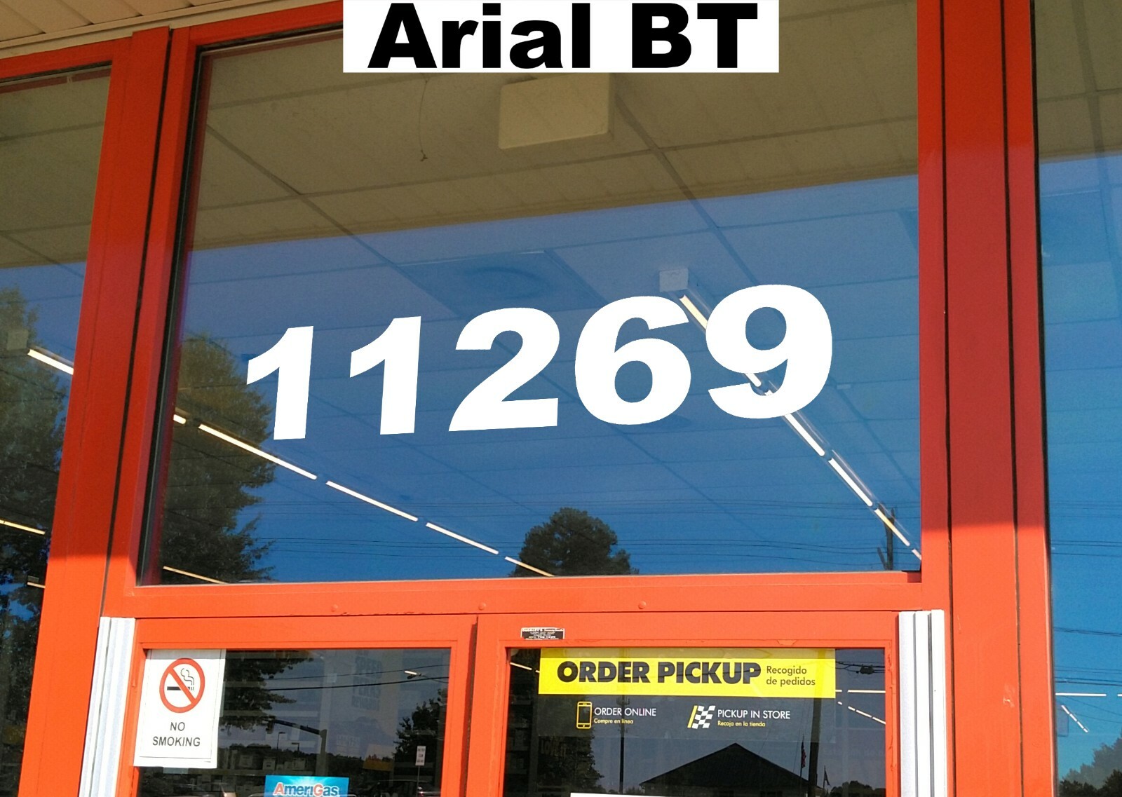 Storefront Address Numbers 4-15" Tall – Office Store Window Custom Vinyl Decal